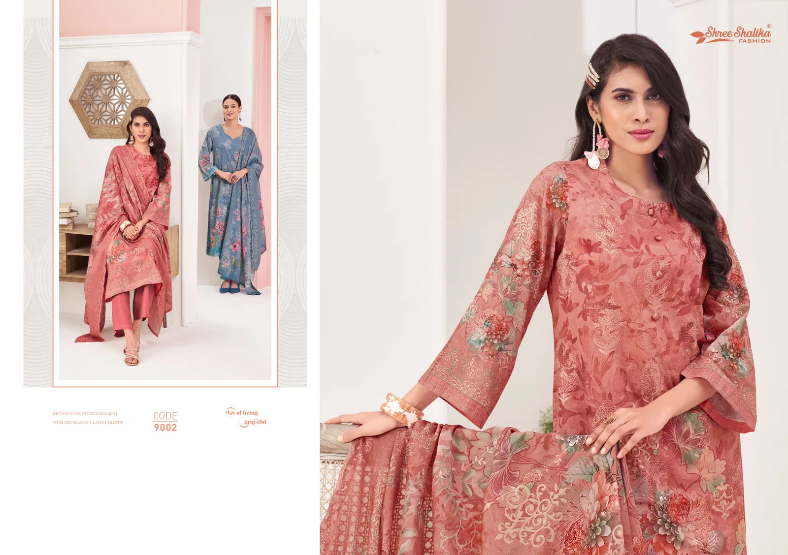 Mannat Vol 9 By Shree Shalika Digital Printed Lawn Cotton Dress Material Wholesale Online
